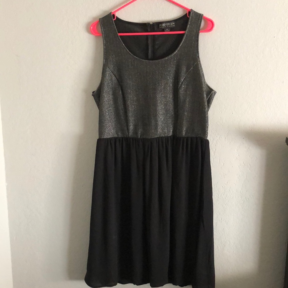 Formal black and gray dress